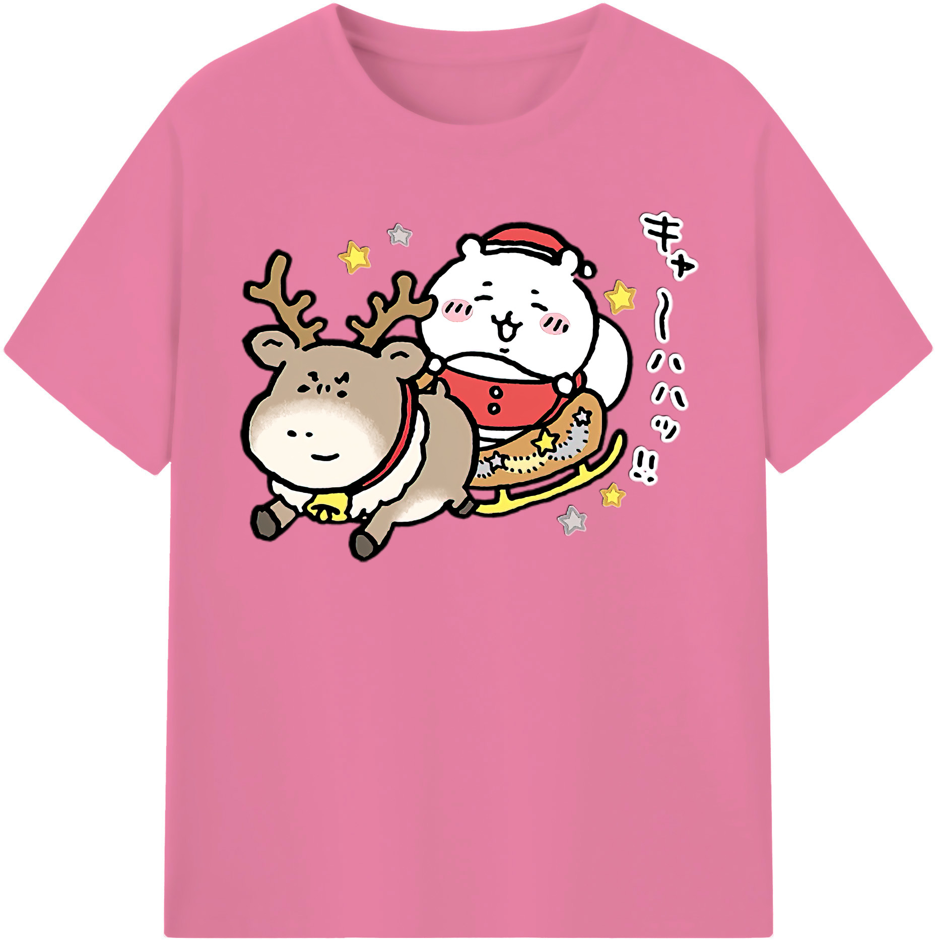 （画像用） ちいかわ ちいかわ Chii-kawa chiikawa 綿100％半袖Tシャツ（フロントプリント）